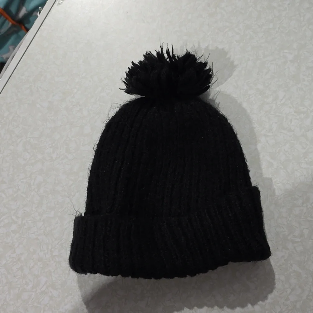 Adidas‎ Black Beanie with PomPom